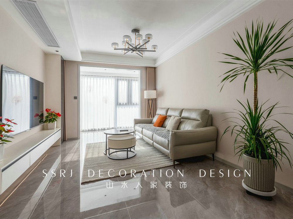 臨江府105平現代風格裝修效果圖