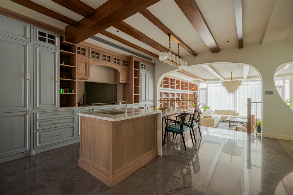 長源假日港灣別墅現代美式風格別墅裝修效果圖