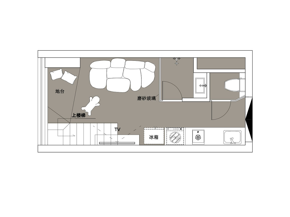 龍湖清能天奕loft現代風格裝修效果圖