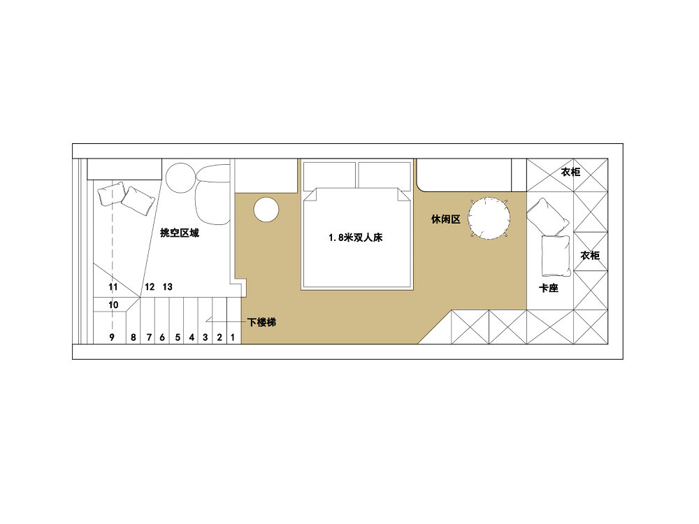 龍湖清能天奕loft現代風格裝修效果圖