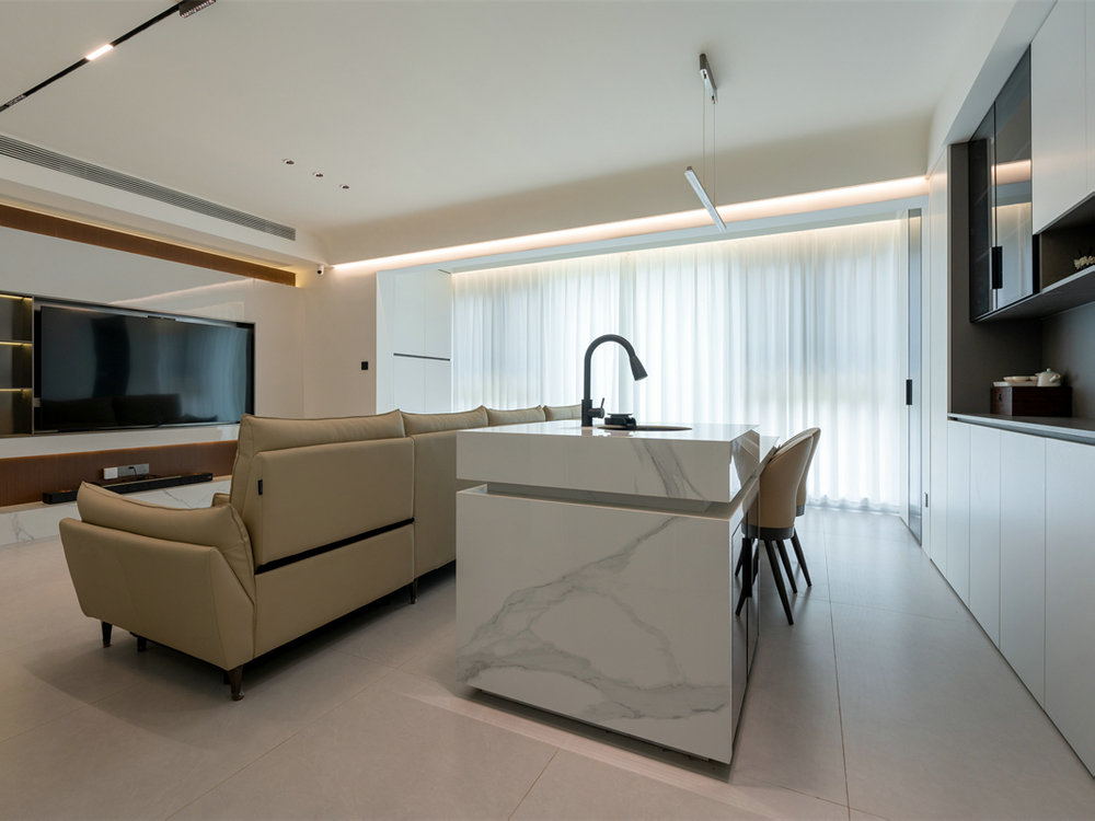 花山印象240平現代輕奢風格別墅裝修效果圖