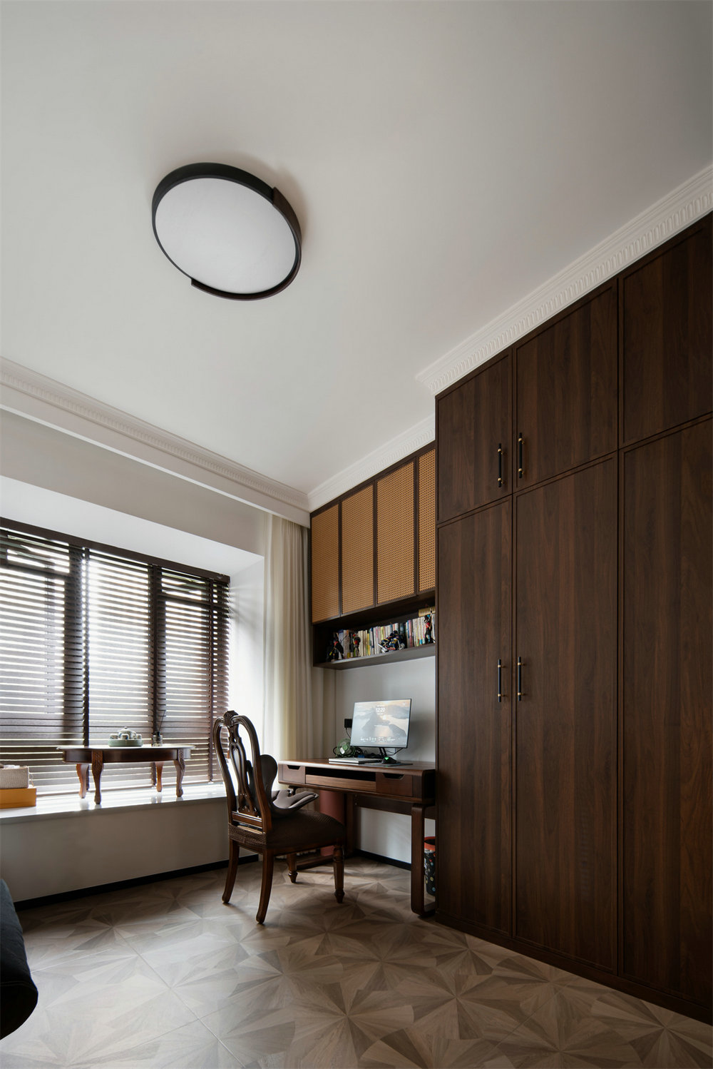 鵬湖灣180平中古風(fēng)格裝修效果圖