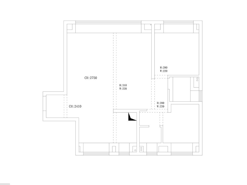華發都薈天地117平現代風格裝修效果圖