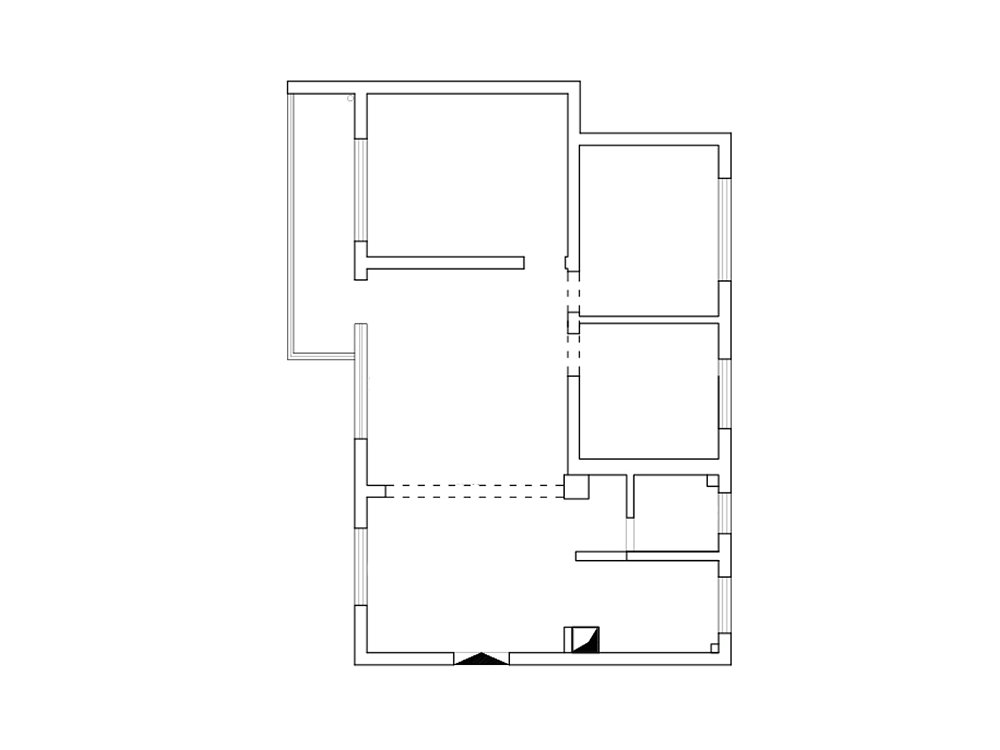 新長江香榭琴臺104平中古風格裝修效果圖
