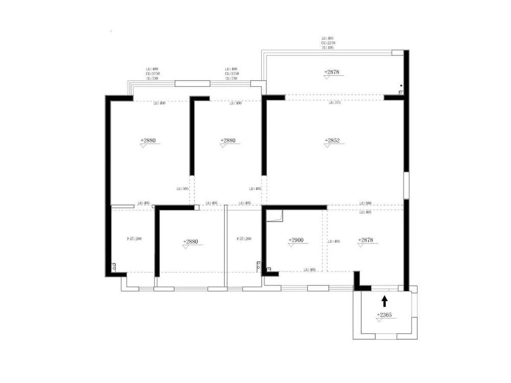華僑城紅坊右岸140平法式香奈兒風格裝修效果圖