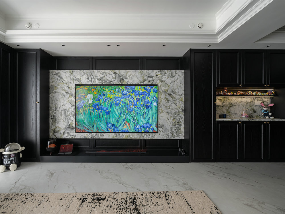 華僑城紅坊右岸140平法式香奈兒風格裝修效果圖