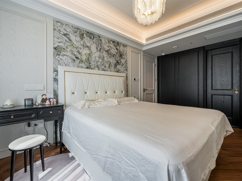 華僑城紅坊右岸140平法式香奈兒風格裝修效果圖