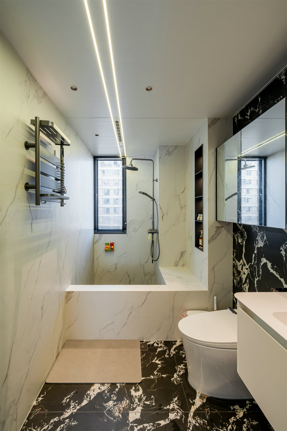 華僑城紅坊右岸140平法式香奈兒風格裝修效果圖